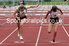 Women and Girls hurdles, 2021 North Eastern Track and Field Champs., Middesbrough. Photo: David T. Hewitson/Sports for All Pics